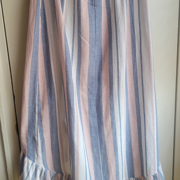 ASOS Striped Linen Top and Skirt Set Sz6 - Picture 4 of 9